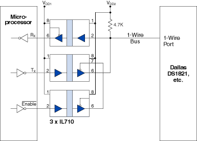 Isolated 1-Wire Serial Bus