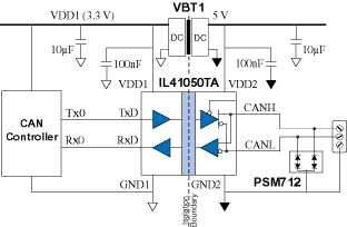 IL41050 Isolated CAN Transceiver Reference Design