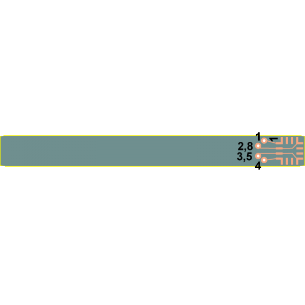 AG004-06 long narrow SOIC8 connection board