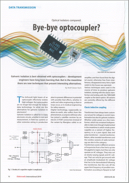 Bye-Bye Optocoupler