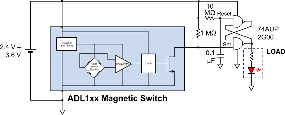 Latched Sensor Schematic