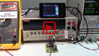 Low-power isolator demonstration