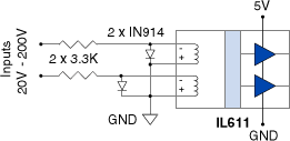 IL611 with diode protection