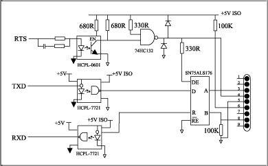 Conventional RS-485 circuit