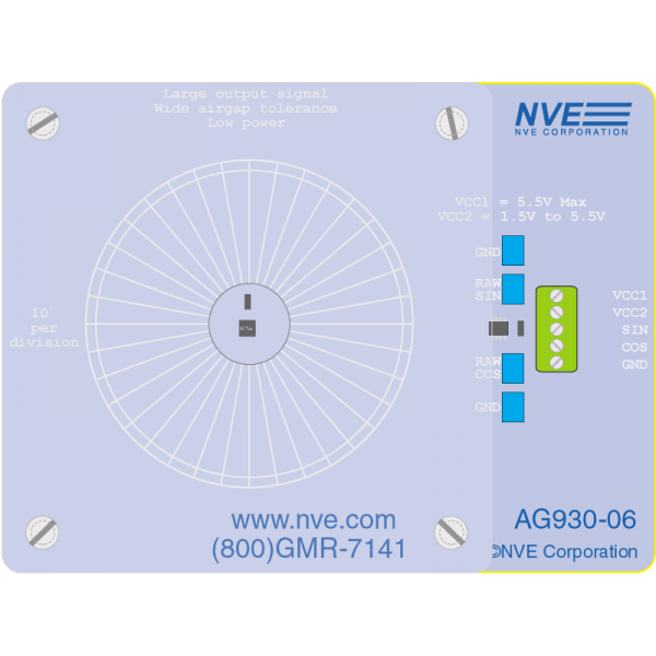 AG930-07E: AAT001 1.25 MOhm Angle Sensor Evaluation Kit