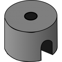12426: Split-Pole Round Horseshoe Magnet