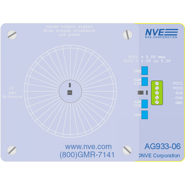 AG933-07E: AAT009 6 MOhm Angle Sensor Evaluation Kit