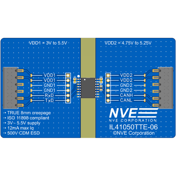 IL41050TT-01: Low-Cost Isolated CAN Evaluation Board