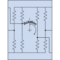 AAT101-10E: Full-Bridge Angle Sensor, 625 kOhm, DFN6