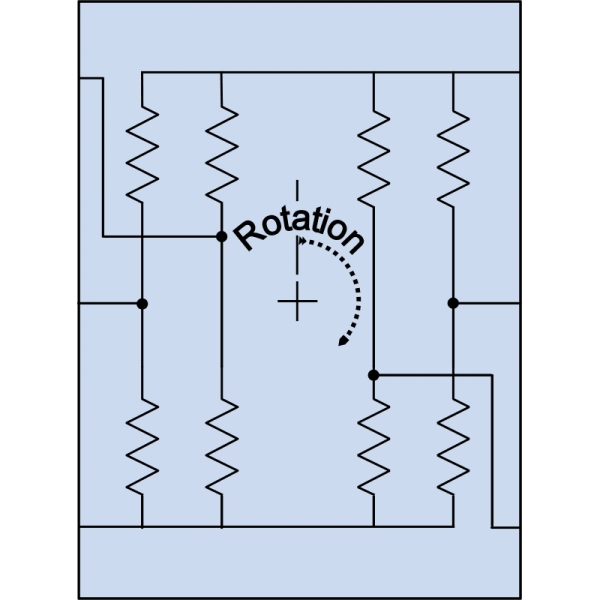 AAT101-10E: Full-Bridge Angle Sensor, 625 kOhm, DFN6