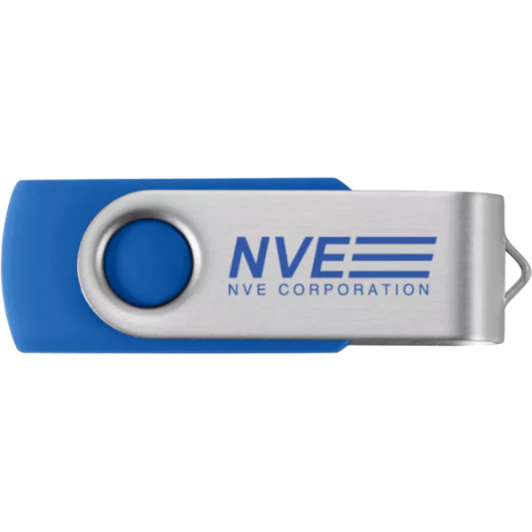 NVE logo USB flash drive