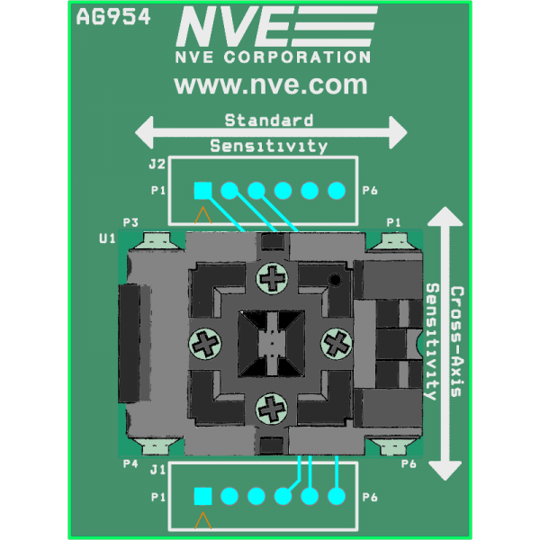 AG954-07E: DFN6 Socket Board