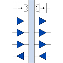 IL7617VE: 4-channel (3 transmit, 1 receive) Isolator w/3.3-3.3V DC-DC Convertor