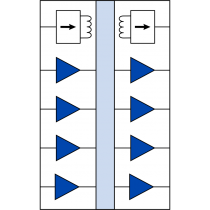IL7615VE: 4-channel (all same direction) Isolator w/3.3-3.3V DC-DC Convertor