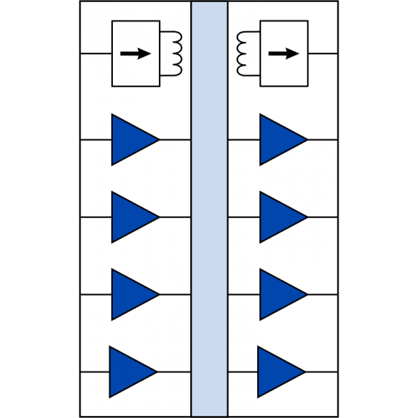 IL7615VE: 4-channel (all same direction) Isolator w/3.3-3.3V DC-DC Convertor