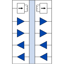 IL7616VE: 4-channel (2 each direction) Isolator w/3.3-3.3V DC-DC Convertor