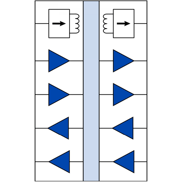 IL7816VE: 4-channel (2 each direction) Isolator w/3.3-5V DC-DC Convertor