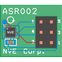 AG957-06E: Bare breakout board for ASR0xx Smart Angle Sensors