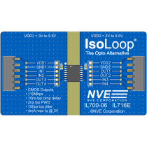 IL716-01: 4-Ch (2 ea dir) Wide-Body Isolator Eval Bd