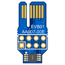 AA007-00E-EVB01: 50 mT MSOP8 GMR Magnetometor Breakout Board