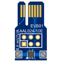 AAL024-10E-EVB01: 1.5 mT DFN6 GMR Magnetometor Eval Board