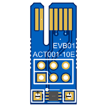 ACT001-10E-EVB01: 500 mA DFN6 TMR Current Sensor Eval Board