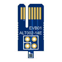 ALT002-14E-EVB01: 0-0.25 mT DFN4 TMR magnetometor breakout board