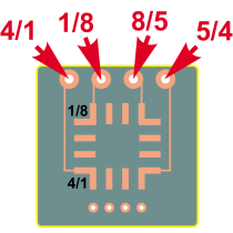 AG005-06: SOIC8 Printed Circuit Board (0.5″ square)